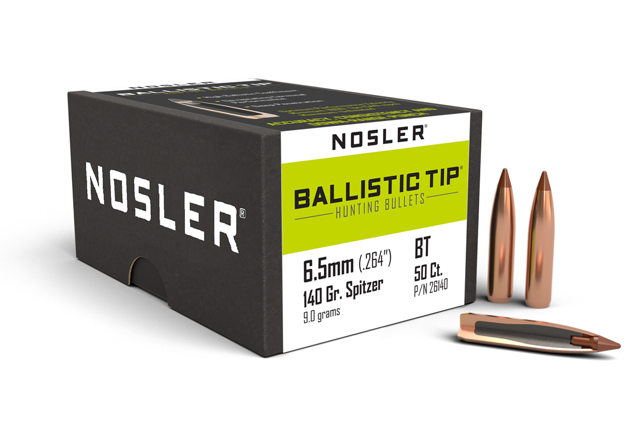 NOSLER 6.5mm / 264 140gr BALLISTIC TIP