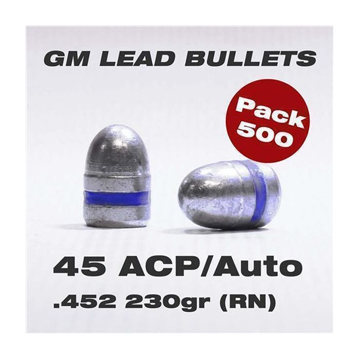 GM LEAD BULLETS 45ACP RN