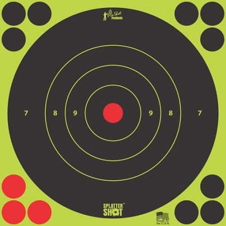 PRO SHOT 8' GREEN BULLS EYE SPLATTER TARGET X 6