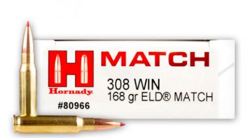 HORNADY 308 168GR ELD MATCH