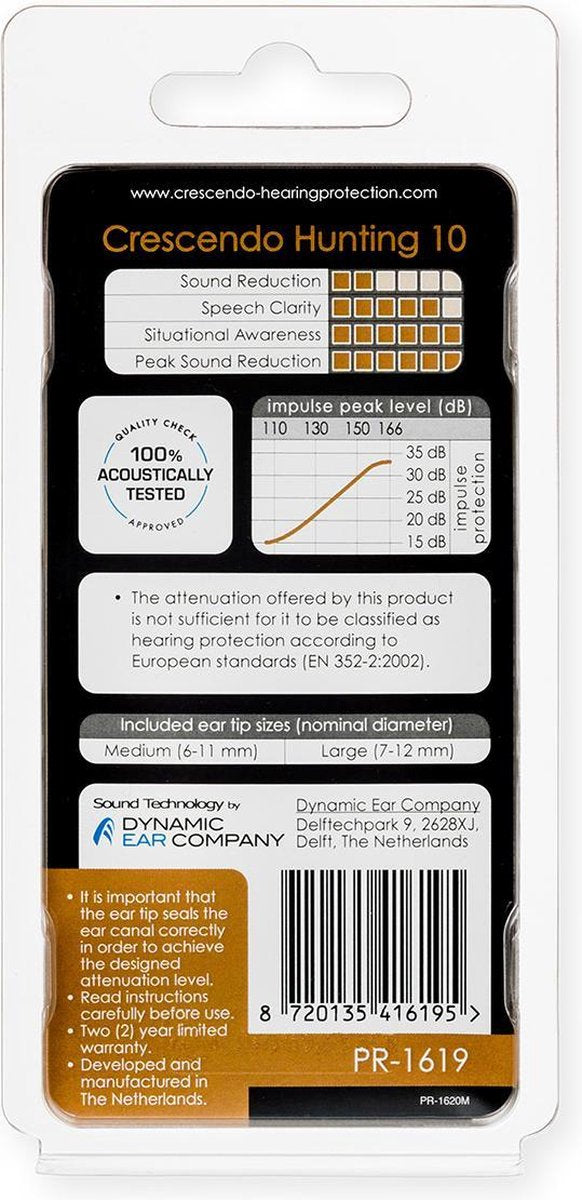 CRESCENDO HUNTING 10 EARPLUGS