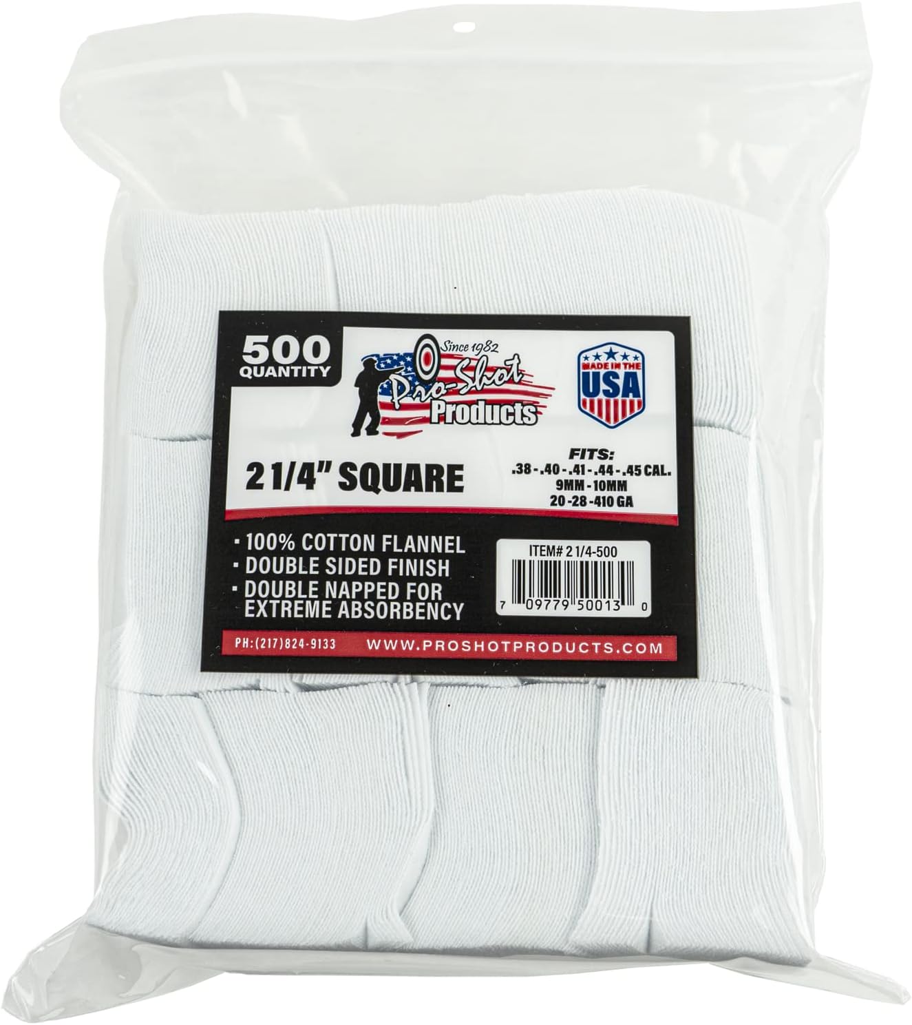 PRO SHOT .38-45 PATCHES (500)