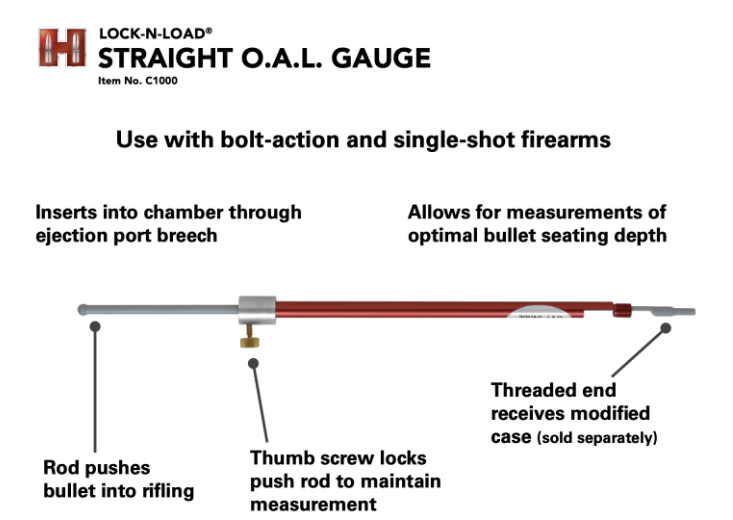 Hornady O.A.L. Gauge Straight