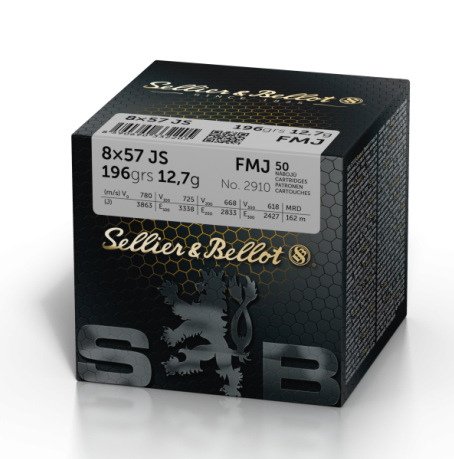S&B 8x57 JS 196 GRAIN FMJ CF