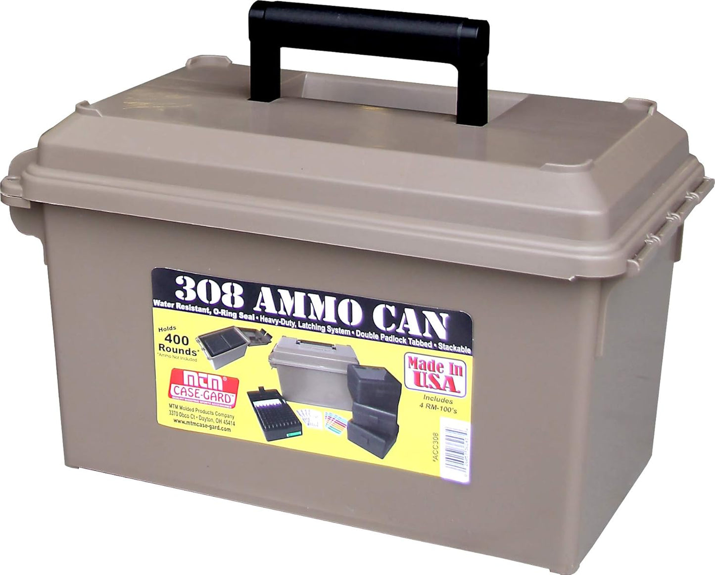 MTM AMMO CAN 308 - INCLUDES 4 x RM100 AMMO BOXES