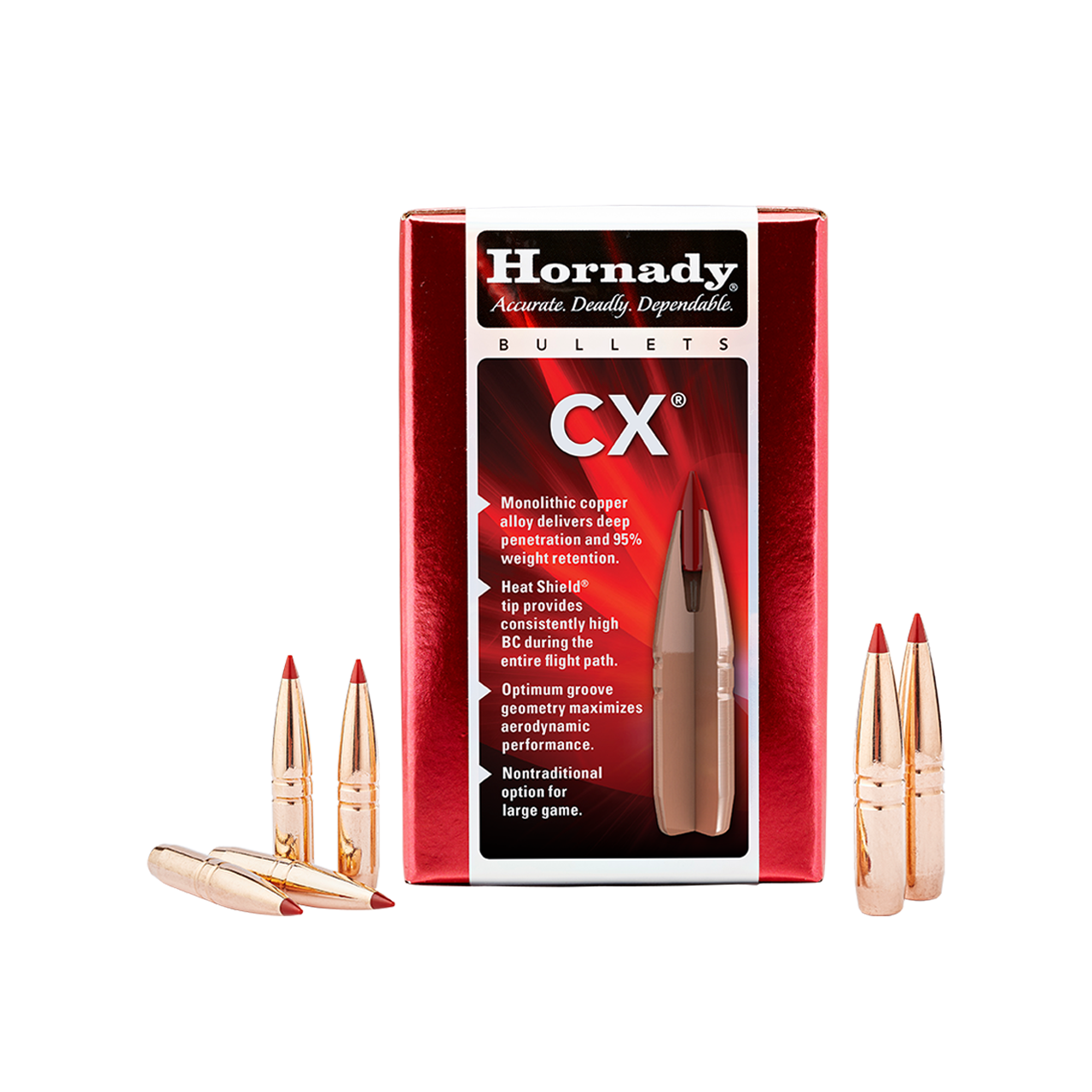 HORNADY 6MM/243 80GR CX HEADS (50)