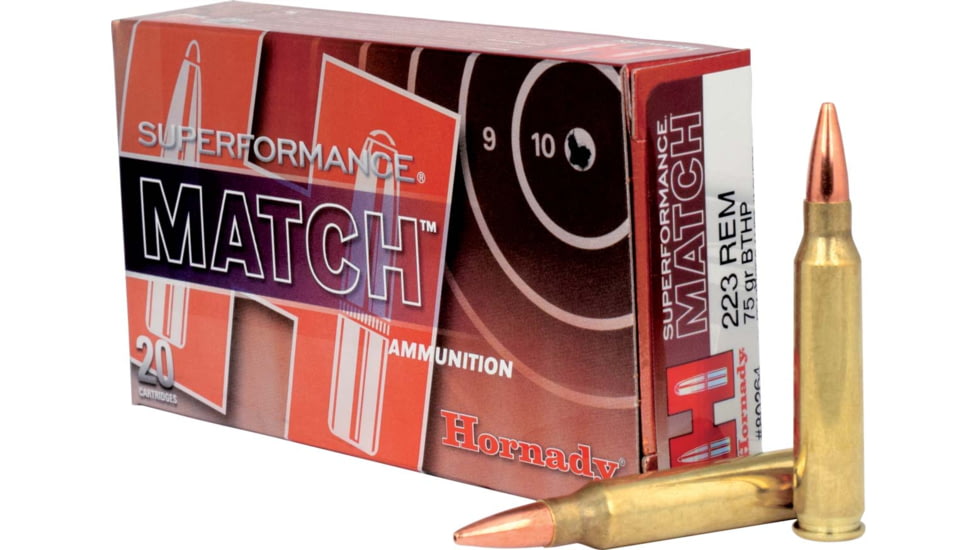 HORNADY 223 75GR SPF MATCH