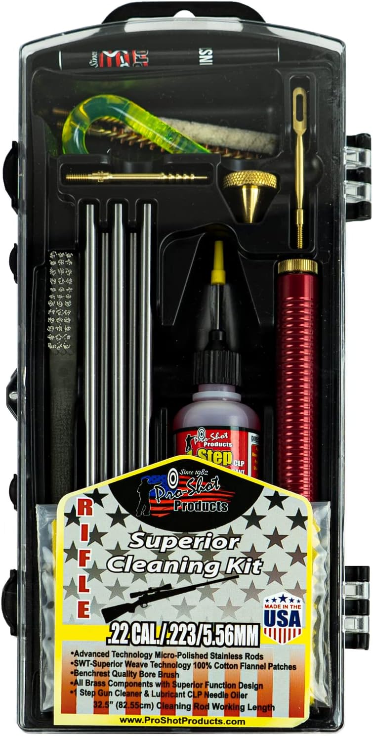 PRO SHOT .22 CAL. RIFLE BOX CLEANING KIT