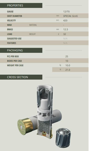 SELLIER & BELLOT 12G 32G SLUG