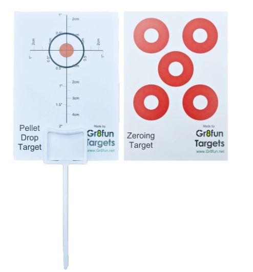 PELLET DROP AIRGUN TARGET PACK OF 100