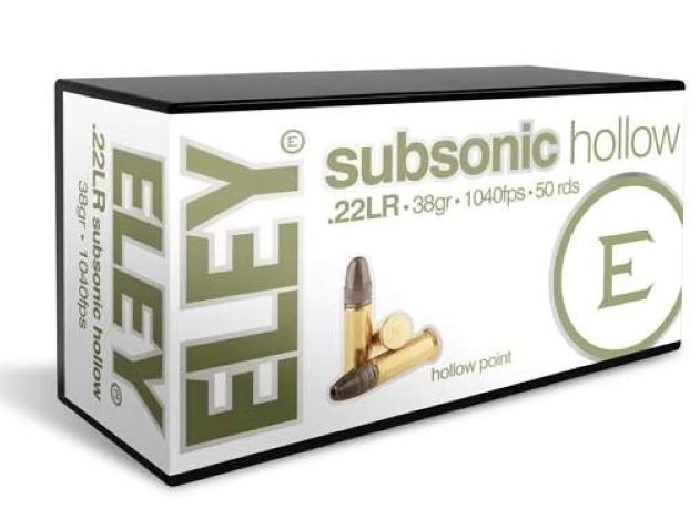 ELEY SUNSONIC HOLLOW 22LR 38GR
