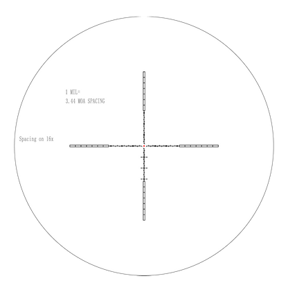 WULF Optics Lightning 30E 4-16x50 SFP IR W-MIL2 0.1MRAD 30mm Rifle Scope
