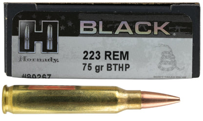HORNADY 223 REM 75g HPBT BLACK