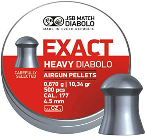 JSB EXACT HEAVY .177 PELLETS (10.34gr)