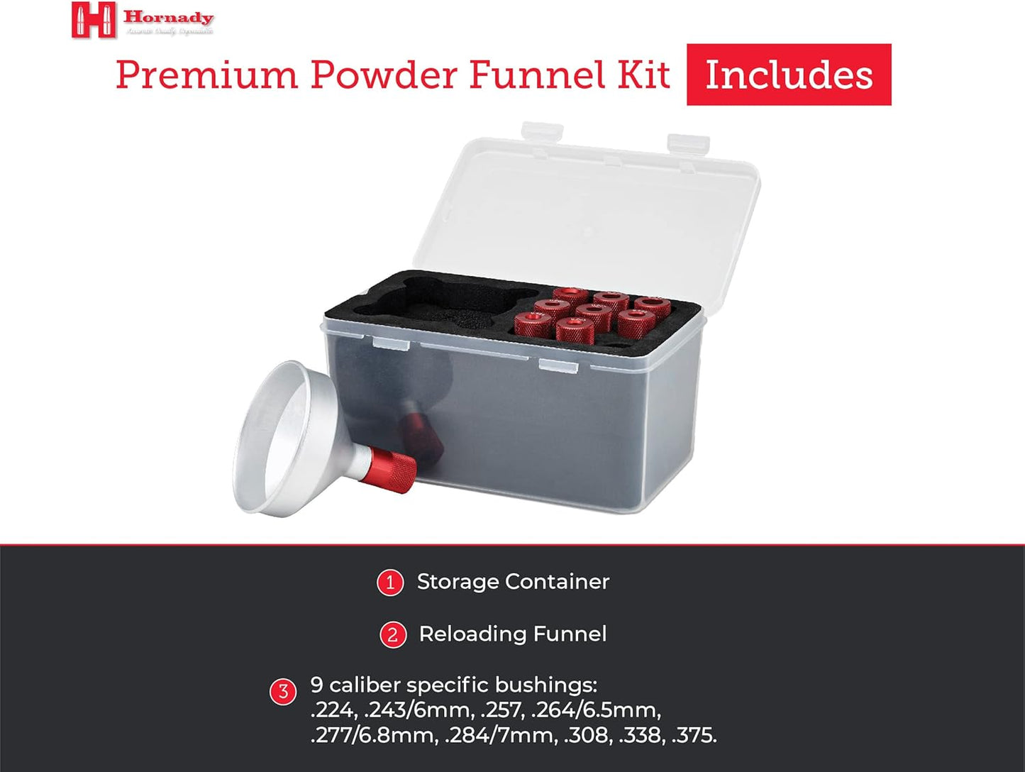 HORNADY PREMIUM POWDER FUNNEL KIT