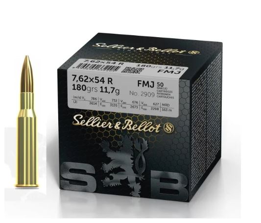SELLIER & BELLOT 7.62x54R 180G FMJ
