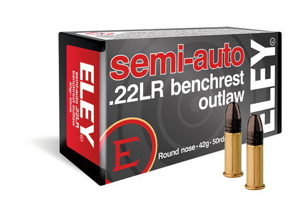 ELEY SEMI-AUTO BENCHREST OUTLAW 22LR 42GR