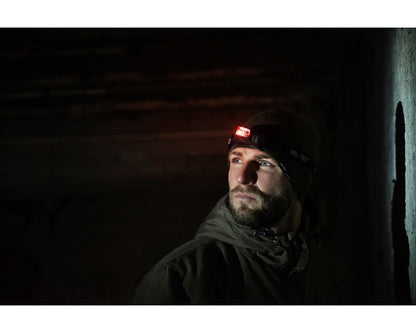 MIL-TEC BLACK LED 4-COLOUR HEADLIGHT