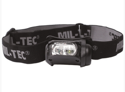 MIL-TEC BLACK LED 4-COLOUR HEADLIGHT