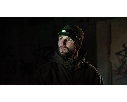 MIL-TEC BLACK LED 4-COLOUR HEADLIGHT