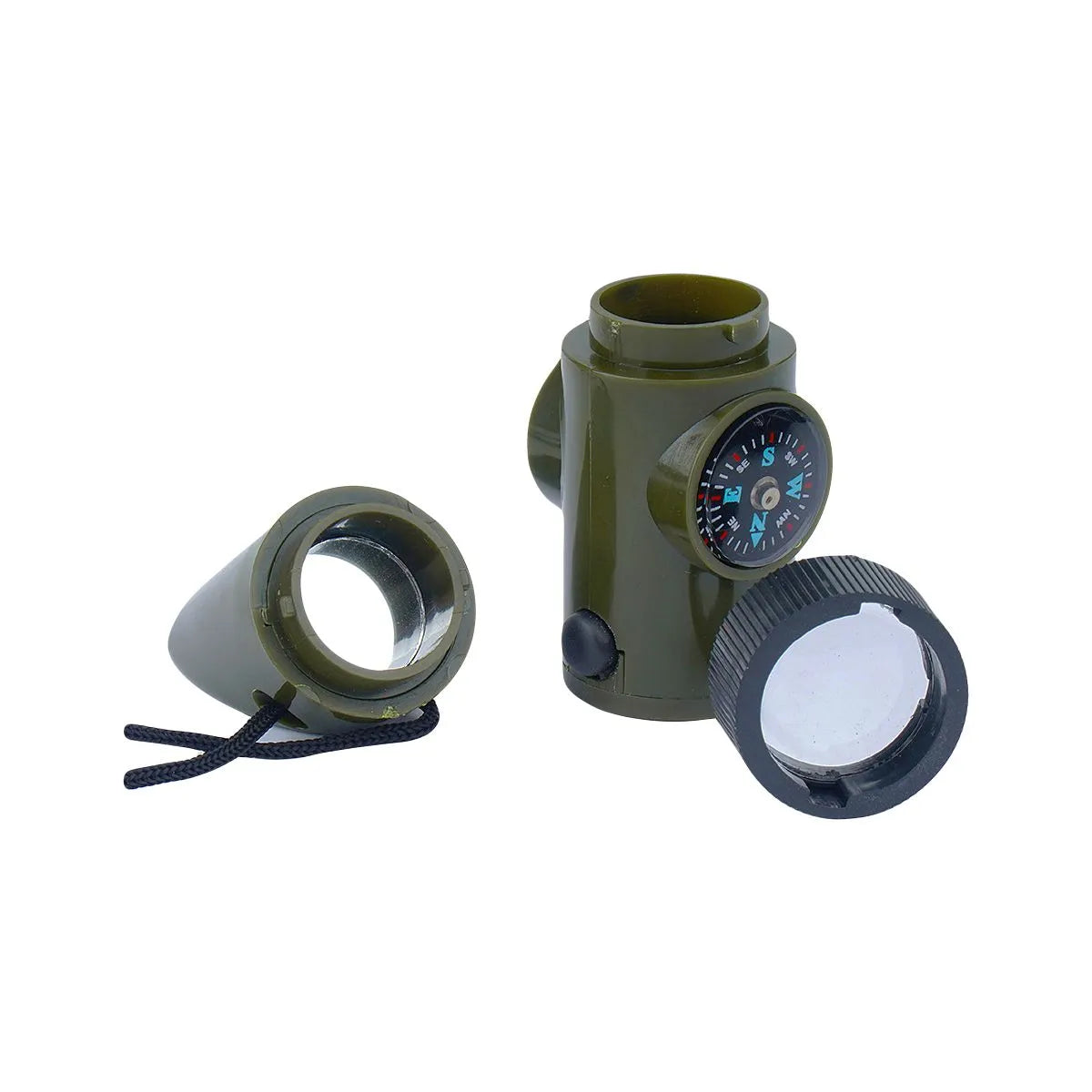 MIL-TEC WHISTLE W.COMPASS A.THERMOMETER