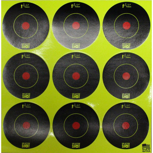 PRO SHOT SPLATTERSHOT GREEN BULLS 2' ROUND 12 PACK