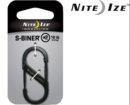 NITE IZE S-BINER LARGE BLACK
