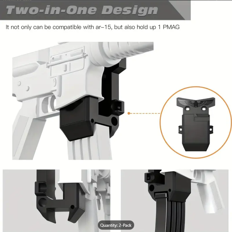 HEAVY - DUTY AR-15 WALL MOUNT WITH EAGLE (2 PIECE)