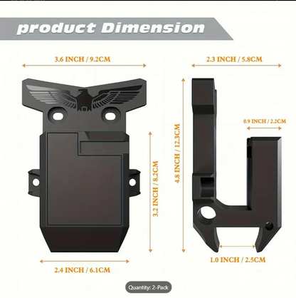 HEAVY - DUTY AR-15 WALL MOUNT WITH EAGLE (2 PIECE)