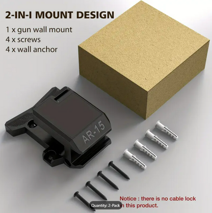 HEAVY - DUTY AR-15 WALL MOUNT WITH EAGLE (2 PIECE)