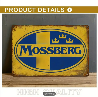 MOSSBERG LOGO VINTAGE SIGN 8" x 12" / 20 x 30 CM