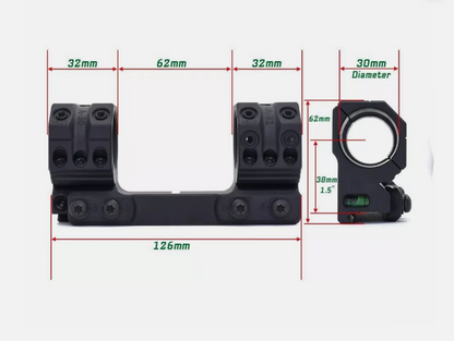 SPUHR LIKE 30MM ONE PIECE TACTICAL MOUNT. 0 MILS