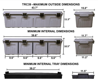 MTM Tactical Rifle Crate with Wheels 39”