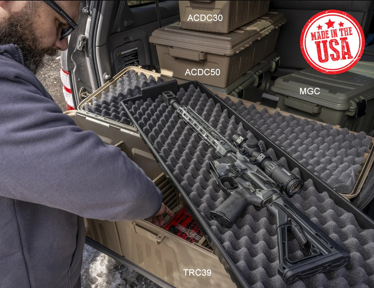 MTM Tactical Rifle Crate with Wheels 39”
