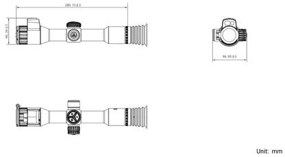 HIKMICRO Alpex 4K LITE LRF A40EL Digital Day and Night Vision Rifle Scope