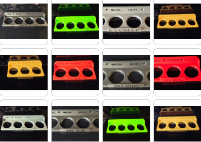 3D PRINTED CALIBRE DIE RACK