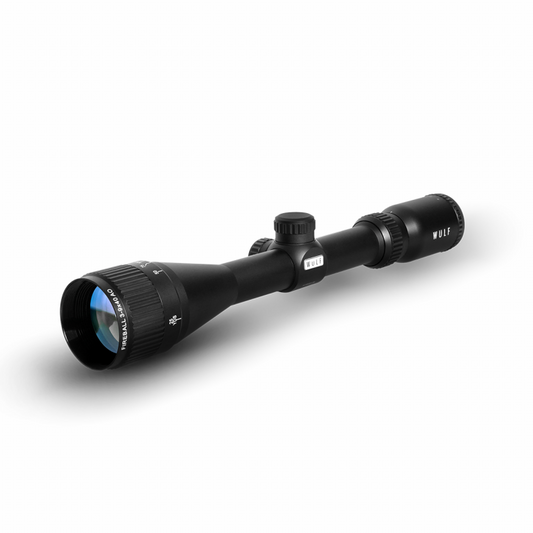 WULF Fireball 3-9x40 Adjustable Objective 10 Yard Minimum Half Mil-Dot Reticle Rifle Scope w/ Free Dovetail Mounts