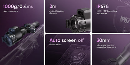 HIKMICRO Alpex 4K LITE LRF A40EL Digital Day and Night Vision Rifle Scope
