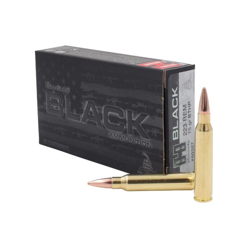 HORNADY 223 REM 75g HPBT BLACK