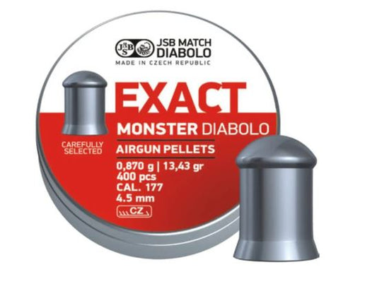 JSB EXACT MONSTER 4.52MM 13.43GR PELLETS 400PK