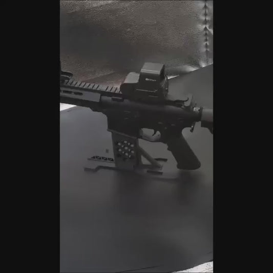 ABS AR15 DISPLAY STAND FOR AR / M4 TYPE RIFLES (BL