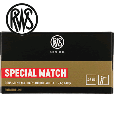 RWS SPECIAL MATCH 22 LR. 40 GRAIN