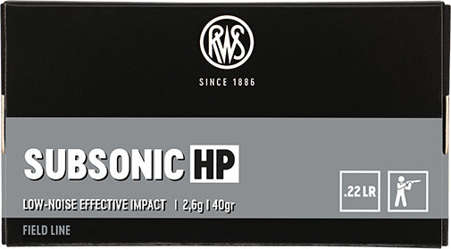 RWS SUBSONIC HP .22 LR 40 GRAIN (BOX 50)