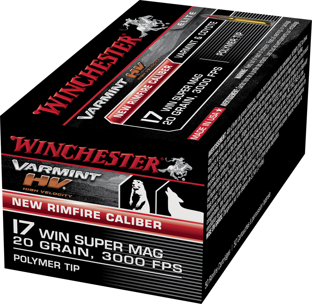 WINCHESTER 17 WSM VARMINT HV POLYMER TIP 20 GRAIN (500 round pack)