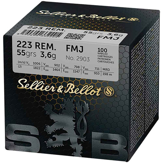 SELLIER & BELLOT 223 55G FMJ BOX 100