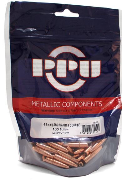 PPU 6.5MM 139G FMJ