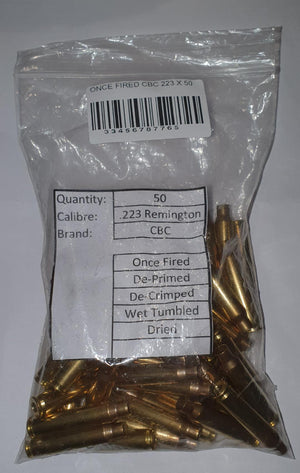 Open image in slideshow, 223 ONCE FIRED BRASS X 50
