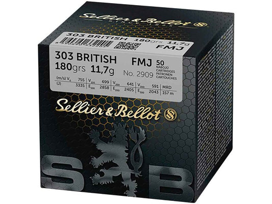 SELLIER & BELLOT 303 BRITISH 180G FMJ
