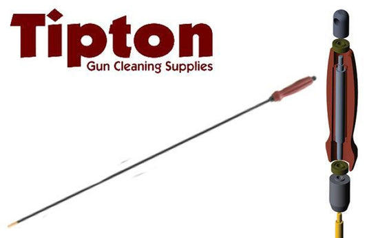 TIPTON TIPTON DELUXE 1 PIECE CARBON FIBER CLEANING ROD .22-26 CAL 40 INCH